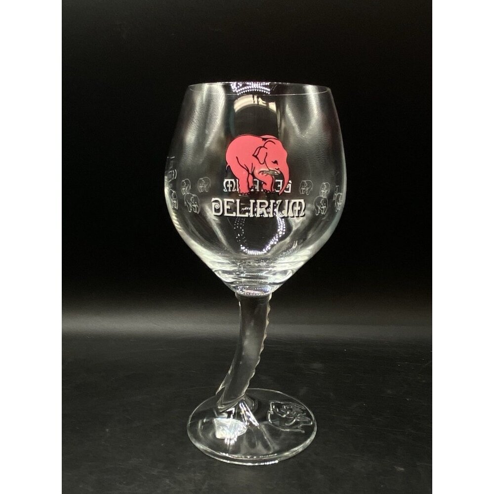 Delirium Ritzenhoff Germany Curved Stem Pink Elephant Beer Glass .25L